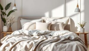 Come sistemare il letto con i cuscini sul letto: ordine, volume e stile