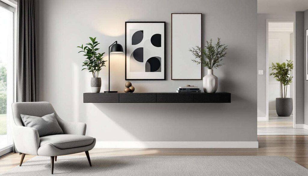 Ingresso e soggiorno: dove fa comodo la consolle sospesa dentro casa