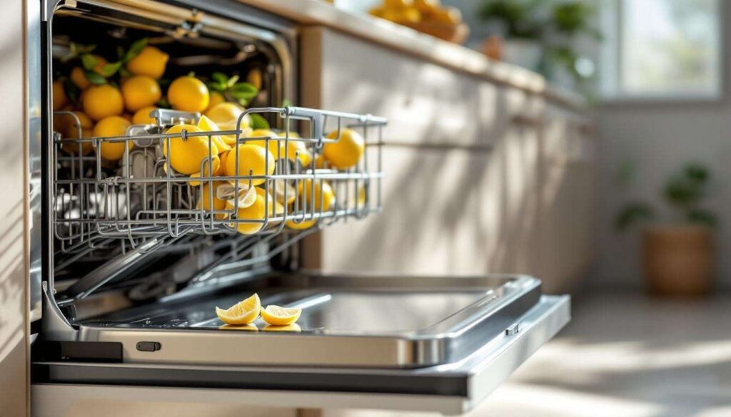 Lavastoviglie che puzza: metti la buccia di limone nel cestello e il problema sparisce