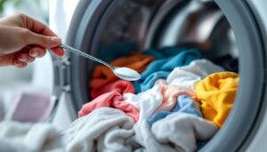 Ecco perché un cucchiaino di sale in lavatrice impedisce ai capi colorati di stingere sul bianco